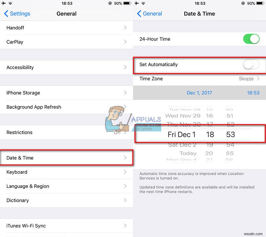 Khắc phục:iPhone và iPad khởi động lại ngẫu nhiên do lỗi iOS ngày / giờ