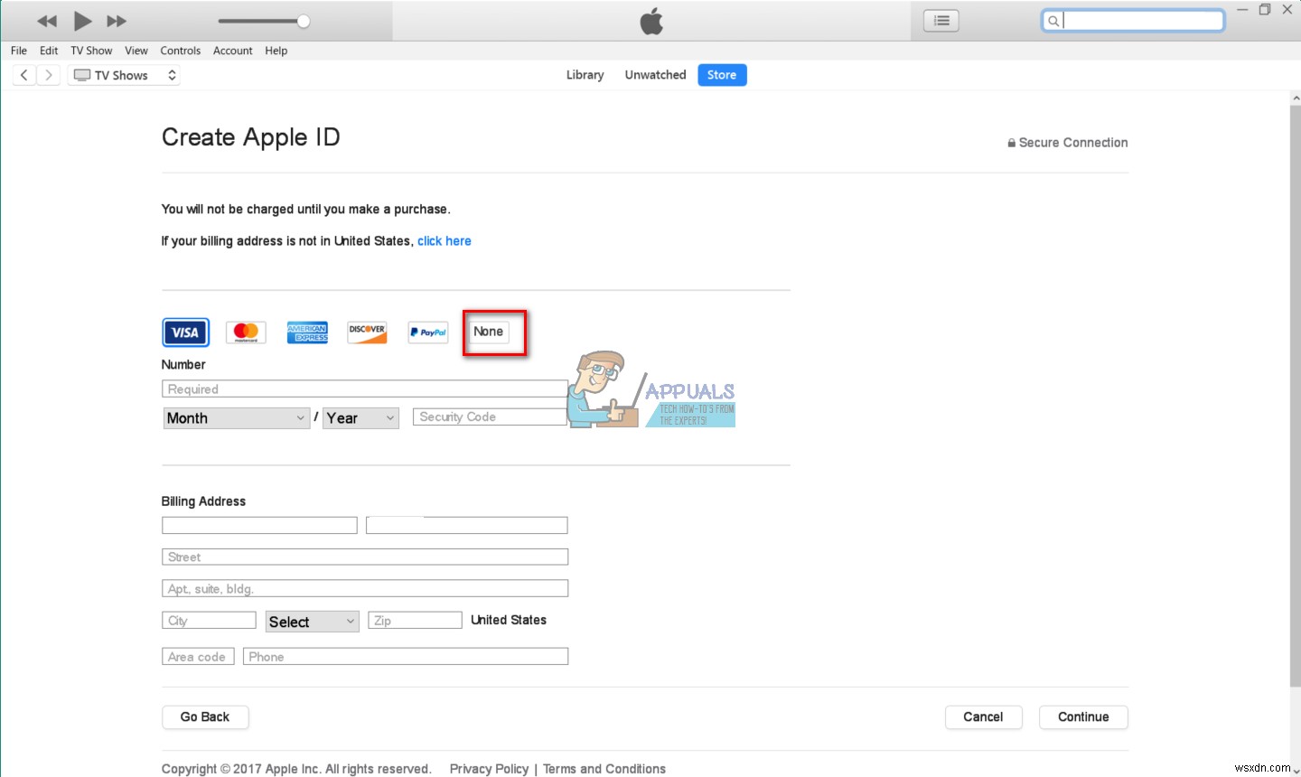 Cách tạo ID Apple của bạn mà không cần thẻ tín dụng