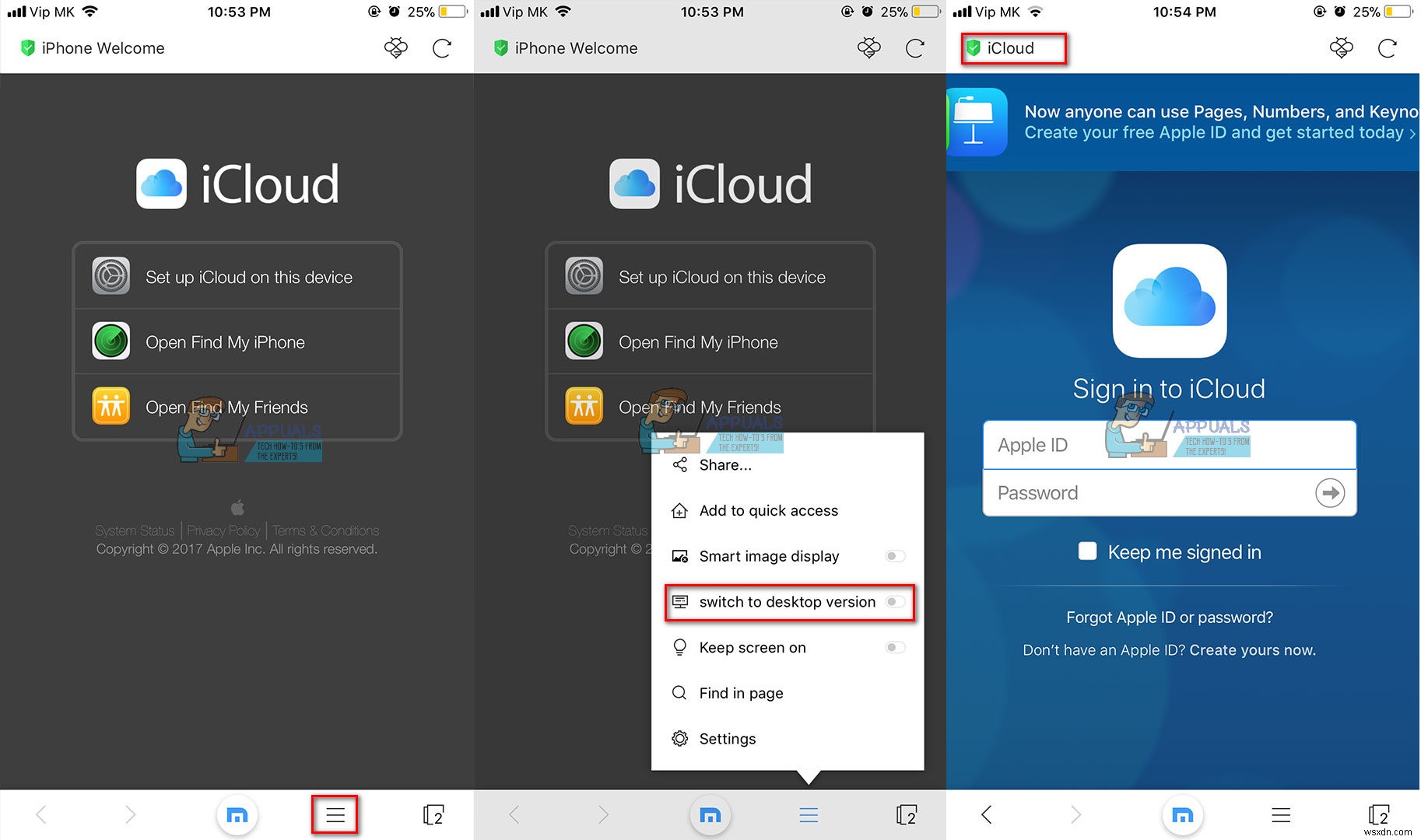 Cách đăng nhập vào iCloud.com bằng iPhone hoặc iPad của bạn 