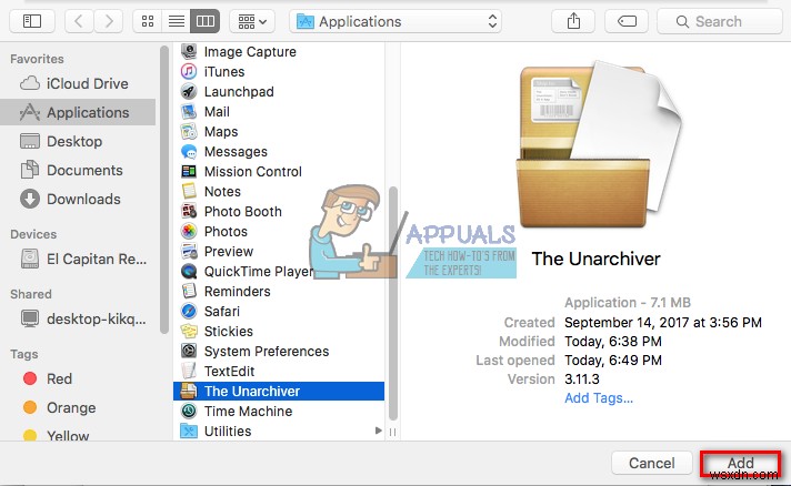 Cách giải nén và mở tệp RAR trên MacOS 