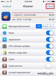 Làm thế nào để xóa bộ nhớ cache và dữ liệu iPhone 