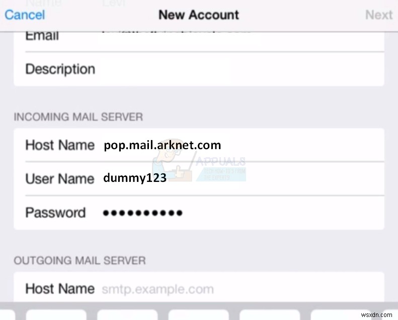 Cách:Thêm tài khoản email vào iPhone