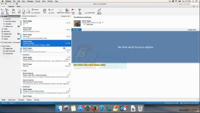 Khắc phục:Tìm kiếm của Outlook cho Mac không hoạt động 