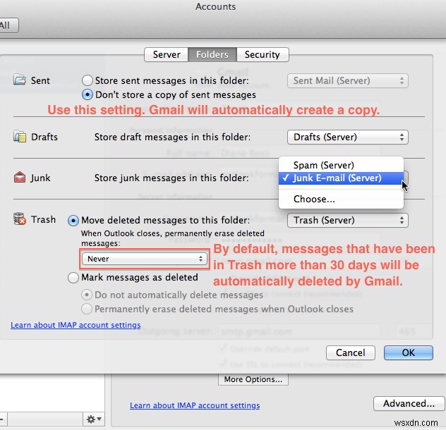 Khắc phục:Lỗi Outlook 1025 “Tên hộp thư không hợp lệ” cho Gmail trên máy Mac 