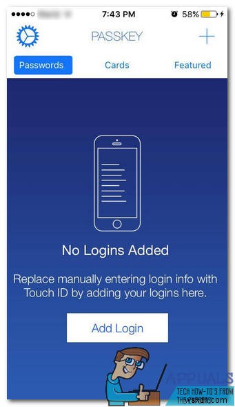 Đăng nhập bằng vân tay:Trình quản lý mật khẩu PassKey dành cho iOS 