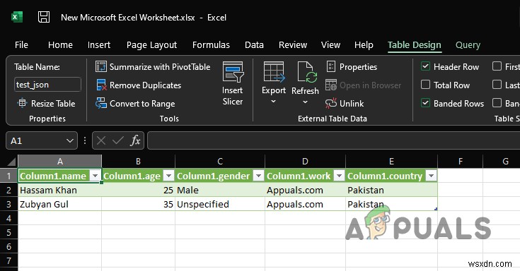 Làm thế nào để chuyển đổi JSON sang Excel? 