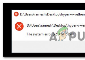 Làm thế nào để khắc phục “Lỗi hệ thống tệp -2147163893” trên Windows 11 và 10? 