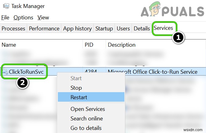 Khắc phục:Bị kẹt ở “Đang cập nhật Office, Vui lòng đợi trong giây lát” trên Windows? 