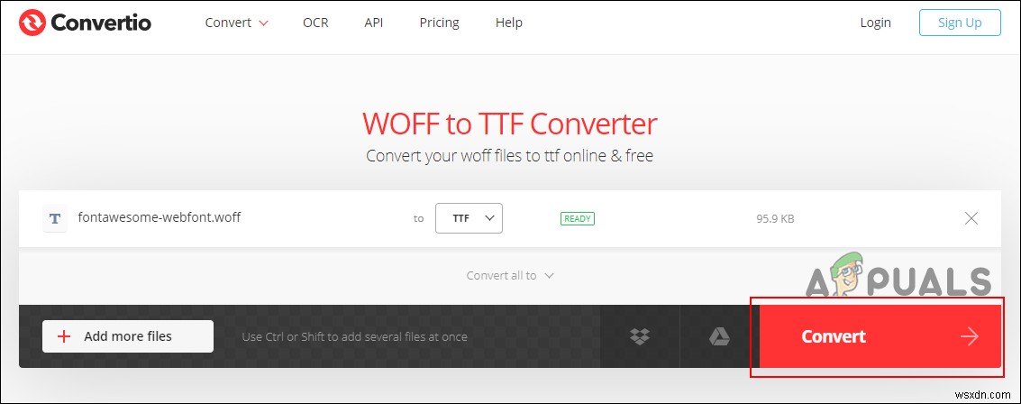 Làm thế nào để chuyển đổi WOFF sang TTF? 