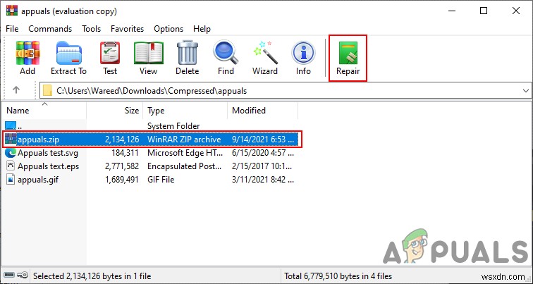 Cách khắc phục lỗi  7zip không thể mở tệp dưới dạng lưu trữ  khi mở tệp lưu trữ 