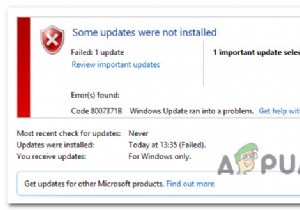 Khắc phục:Mã lỗi Windows Update 8007371B “Một số bản cập nhật chưa được cài đặt” 