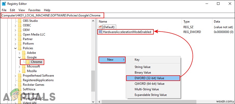 Tắt hoặc bật Tăng tốc phần cứng trong Trình duyệt web (Edge, Chrome và Firefox) 