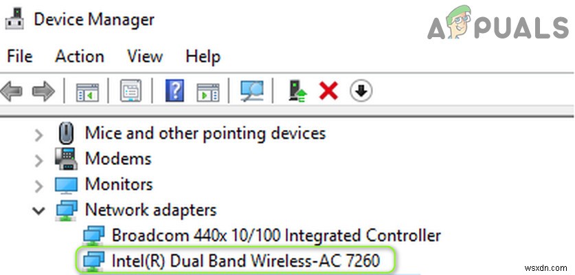 Khắc phục sự cố kết nối Intel Dual Band Wireless-AC 7260 