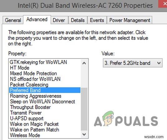 Khắc phục sự cố kết nối Intel Dual Band Wireless-AC 7260 