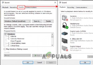 Làm thế nào để ngăn người dùng thay đổi sơ đồ âm thanh và âm thanh sự kiện trong Windows 10? 