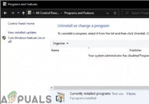 Làm thế nào để ẩn Trang Chương trình và Tính năng trong Pa-nen Điều khiển? 