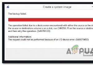Khắc phục:Lỗi sao lưu Windows 0x8078012D 