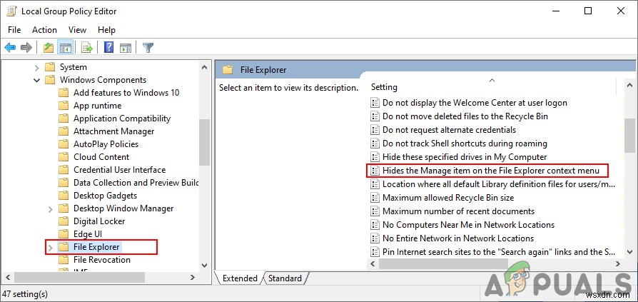 Làm cách nào để Thêm hoặc Xóa Mục Quản lý trên Trình đơn Ngữ cảnh của File Explorer? 