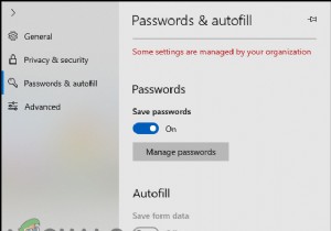 Làm cách nào để Bật hoặc Tắt Tự động điền trong Microsoft Edge? 