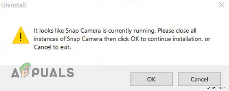 Khắc phục:Không thể gỡ cài đặt Snap Camera khỏi Windows 