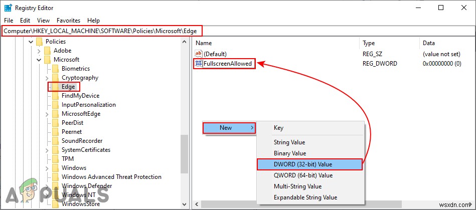 Làm cách nào để tắt Chế độ toàn màn hình trong Microsoft Edge? 