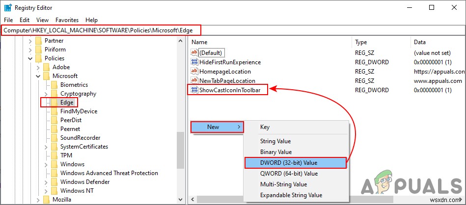 Làm cách nào để Thêm Biểu tượng Truyền vào Thanh công cụ trong Microsoft Edge? 