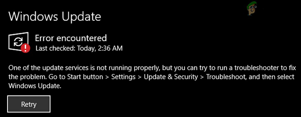 [SOLVED] Một trong những dịch vụ cập nhật không chạy đúng cách trong Windows Update 
