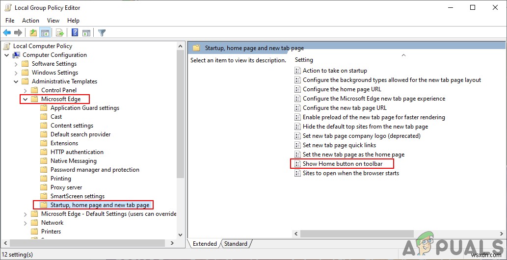 Làm cách nào để Thêm hoặc Xóa Nút Trang chủ trên Thanh công cụ trong Microsoft Edge Chromium? 