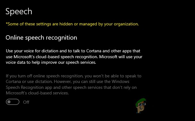 Làm thế nào để tắt tùy chọn nhận dạng giọng nói trực tuyến trong Windows 10? 