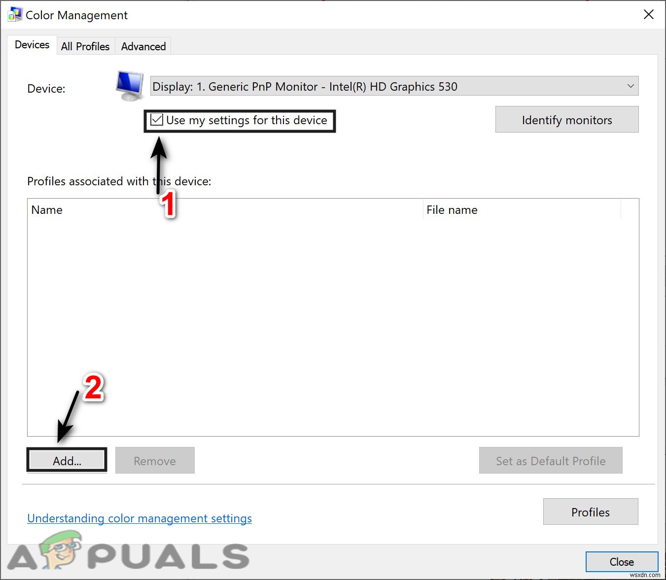 Cách khắc phục màu vàng trên màn hình Windows 