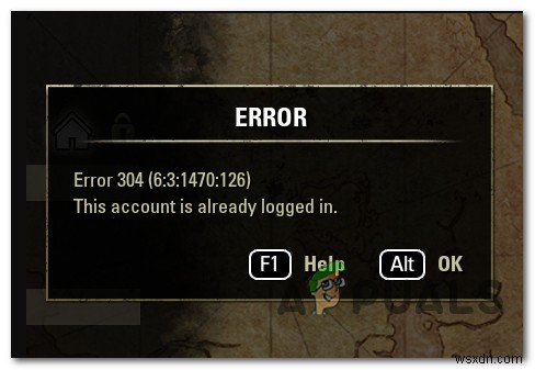 Cách khắc phục lỗi ESO 304 (Tài khoản này đã được đăng nhập) 