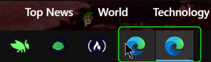 Khắc phục:Microsoft Edge được ghim trên thanh tác vụ khi mở cửa sổ khác 
