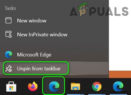 Khắc phục:Microsoft Edge được ghim trên thanh tác vụ khi mở cửa sổ khác 