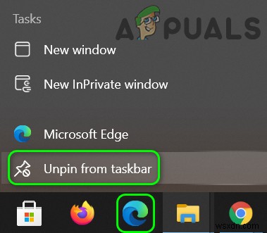 Khắc phục:Microsoft Edge được ghim trên thanh tác vụ khi mở cửa sổ khác 