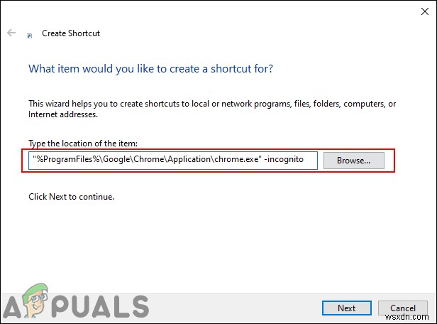 Cách tạo lối tắt cho chế độ ẩn danh của Google Chrome trong Windows? 