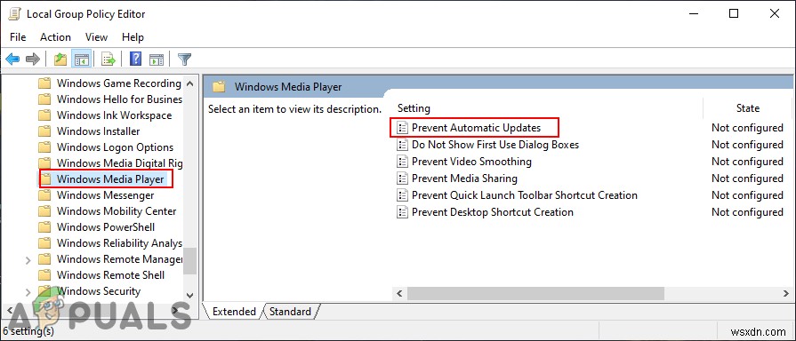 Làm cách nào để Bật hoặc Tắt Cập nhật Tự động cho Windows Media Player? 