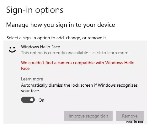 [Khắc phục sự cố] Không thể tìm thấy máy ảnh tương thích với Windows Hello 