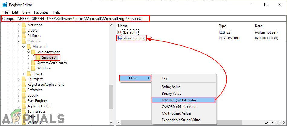 Làm cách nào để tắt đề xuất danh sách thả xuống trên thanh địa chỉ trong Microsoft Edge? 