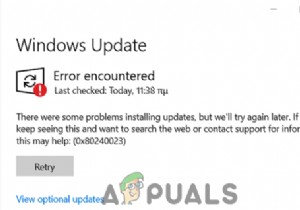 Khắc phục:Lỗi cập nhật Windows 0x80240023 