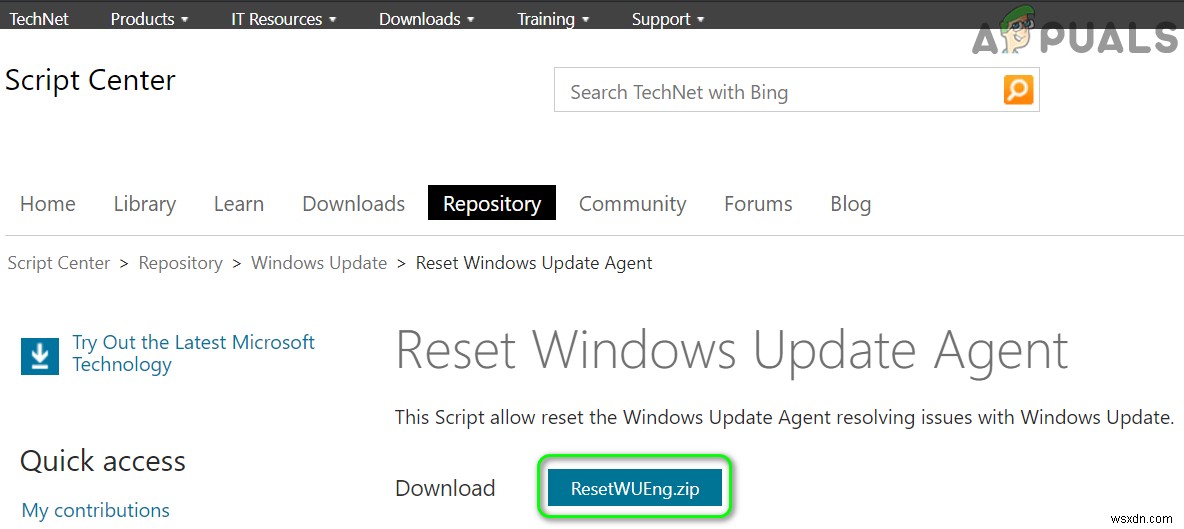 [SOLVED] Lỗi isPostback_RC_Pendingupdates trên Windows Update 