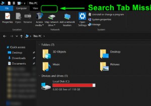 Khắc phục:Thiếu Tab Tìm kiếm ‘File Explorer (Windows 10 - 1909)’ 