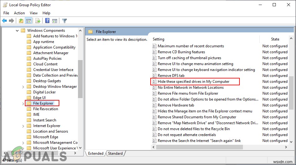 Làm cách nào để ẩn các ổ cụ thể trong File Explorer trên Windows 10? 