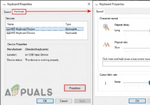 Làm thế nào để vô hiệu hóa tab phần cứng trong cửa sổ thuộc tính? 