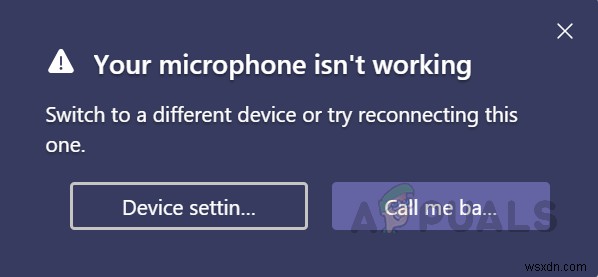 Làm thế nào để sửa lỗi micrô không hoạt động trong MS Teams? 