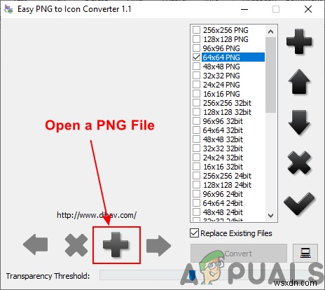 Làm thế nào để chuyển đổi PNG thành ICO? 