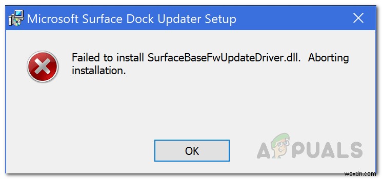 Khắc phục:Không thể cài đặt SurfaceBaseFwUpdateDriver.dll trên Microsoft Surface 
