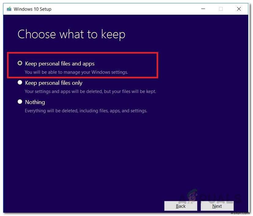 Cách khắc phục cài đặt Windows 10 không thành công trong SAFE_OS trong quá trình hoạt động REPLICATE_OC 