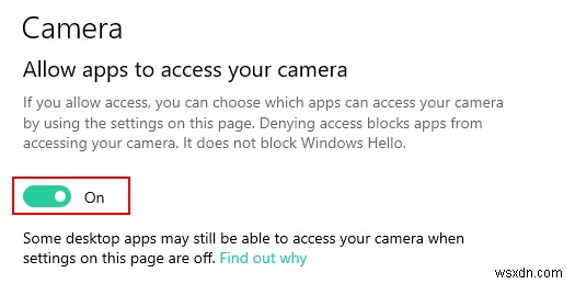 Làm cách nào để ngăn ứng dụng truy cập vào máy ảnh trên Windows 10? 