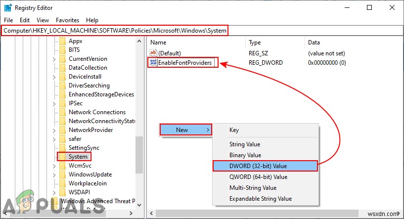 Làm cách nào để kích hoạt trình cung cấp phông chữ trong Windows 10? 