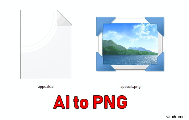 Làm thế nào để chuyển đổi AI sang PNG? 